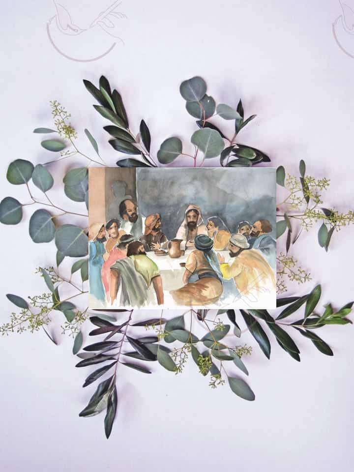 Jesus The Last Supper Print.